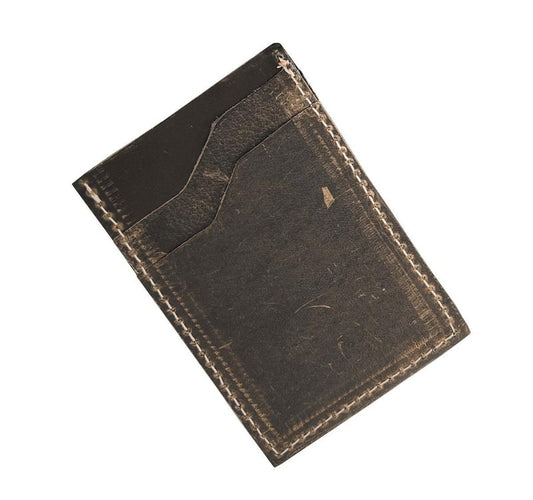 Bi-Fold Handmade Buffalo Leather Card Holder