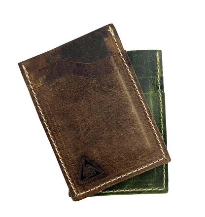 Bi-Fold Handmade Buffalo Leather Card Holder