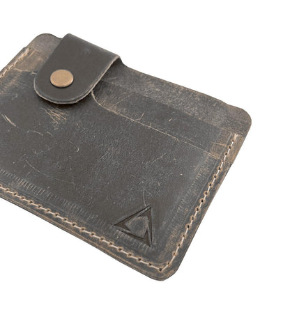 Bi-Fold Handmade Buffalo Card Holder Brown